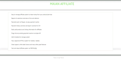 Desktop Screenshot of maianaffiliate.com