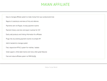 Tablet Screenshot of maianaffiliate.com